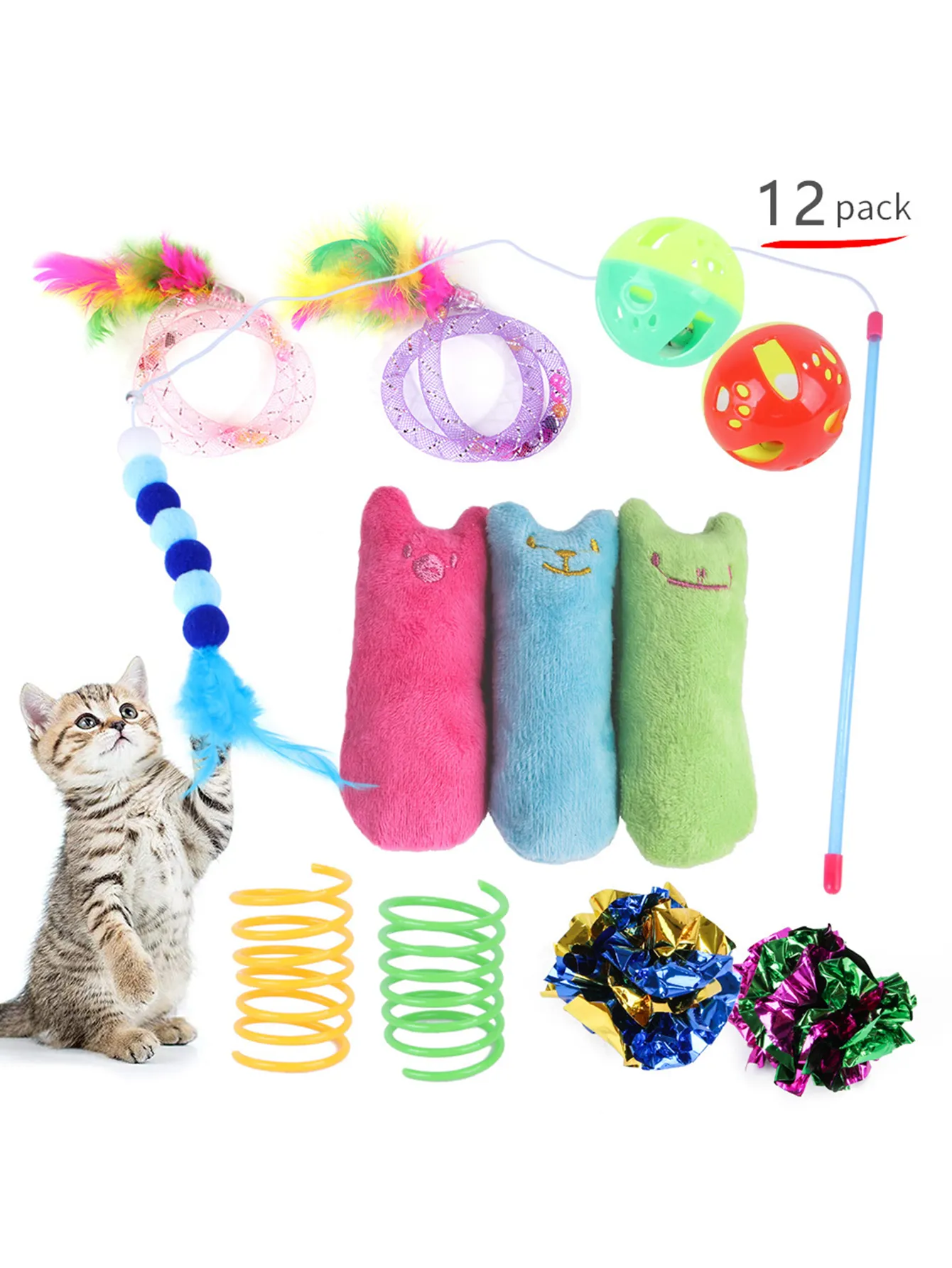 13 pcs 1 set of cat toys cat tunnel combination toys