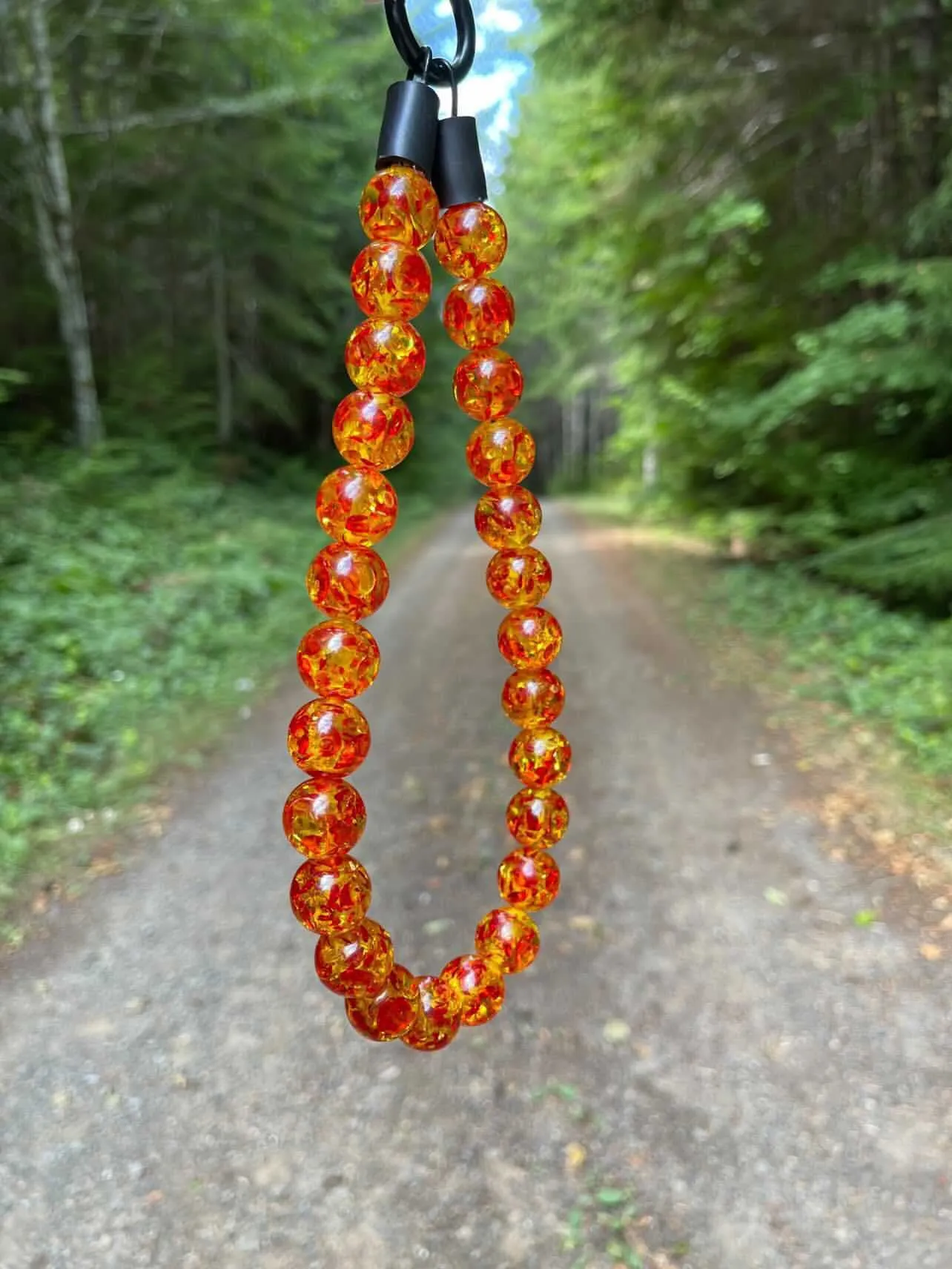 Amber Empress Resin Bead Collar