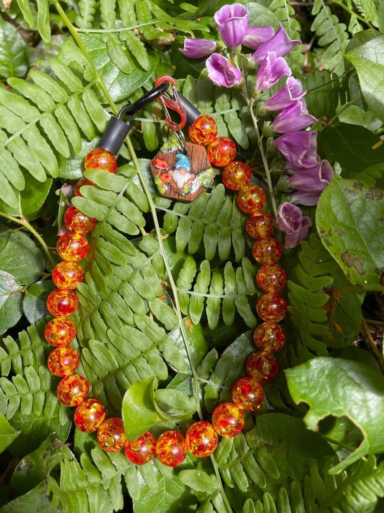 Amber Empress Resin Bead Collar