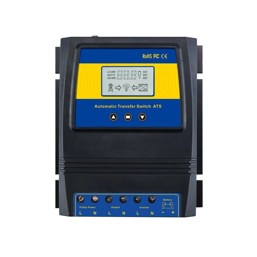 ATS Dual Power Inverter Automatic Transfer Switch Solar Charge Controller for Solar wind System