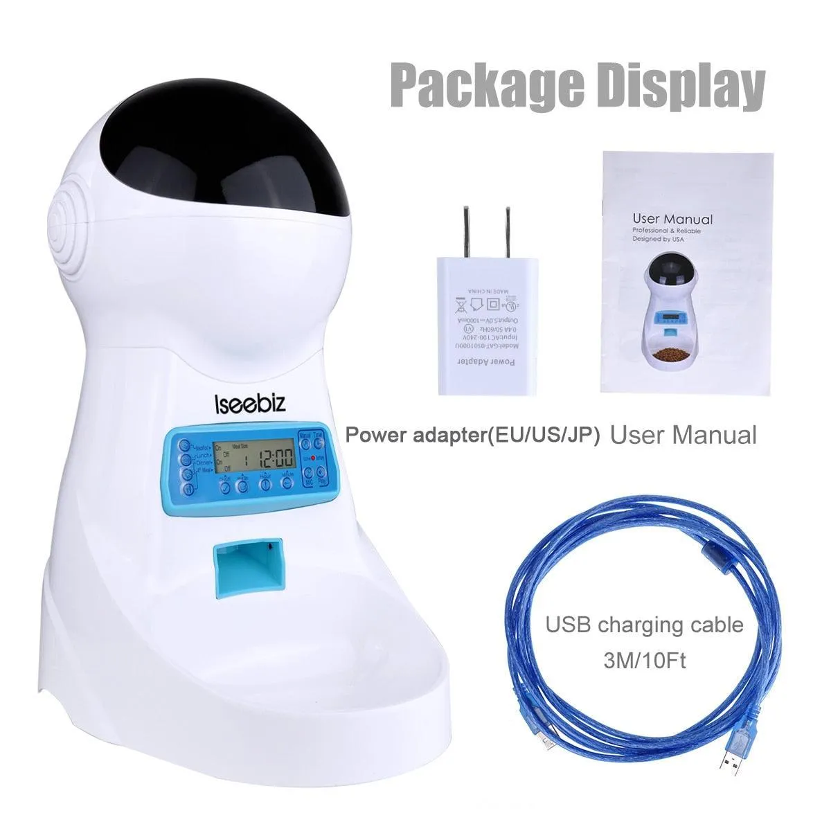 Automatic Camera Record and Voice Support Cat Feeder
