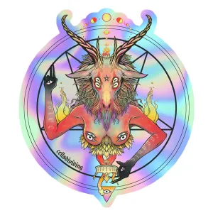 Baphomet, Holographic Sticker