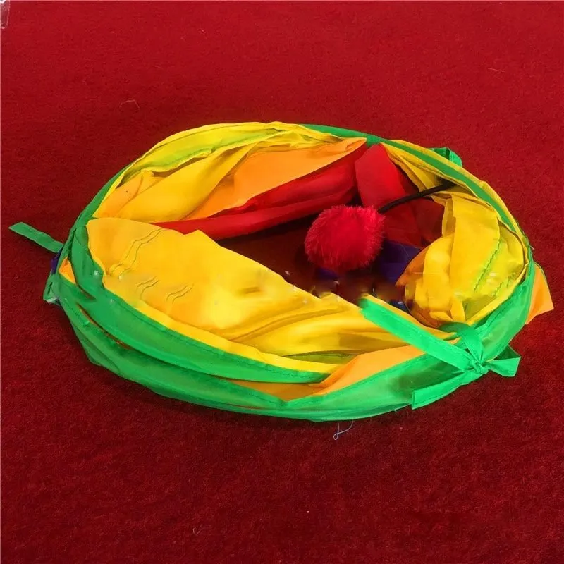 Colorful Pet Cat Tunnel Toy