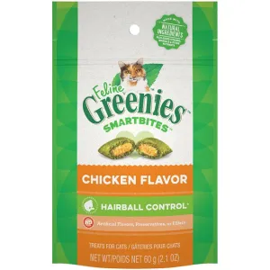 Feline Greenies Smartbites Hairball Control Chicken Flavor Cat Treats