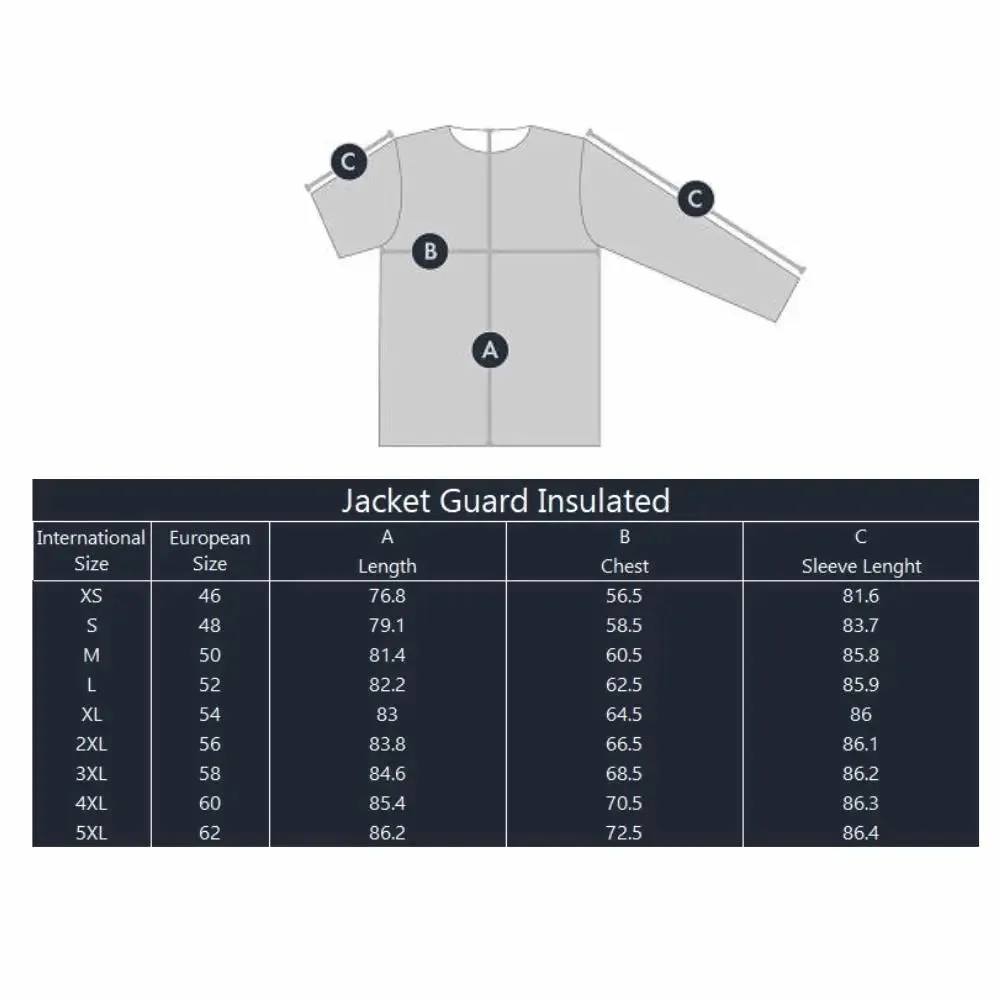 FHM Guard Waterproof Insulated Winter Jacket Black 20000 mm