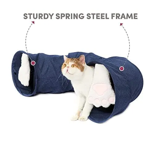 Fofos Catboy Tunnel Half Donut for Cats (Blue)