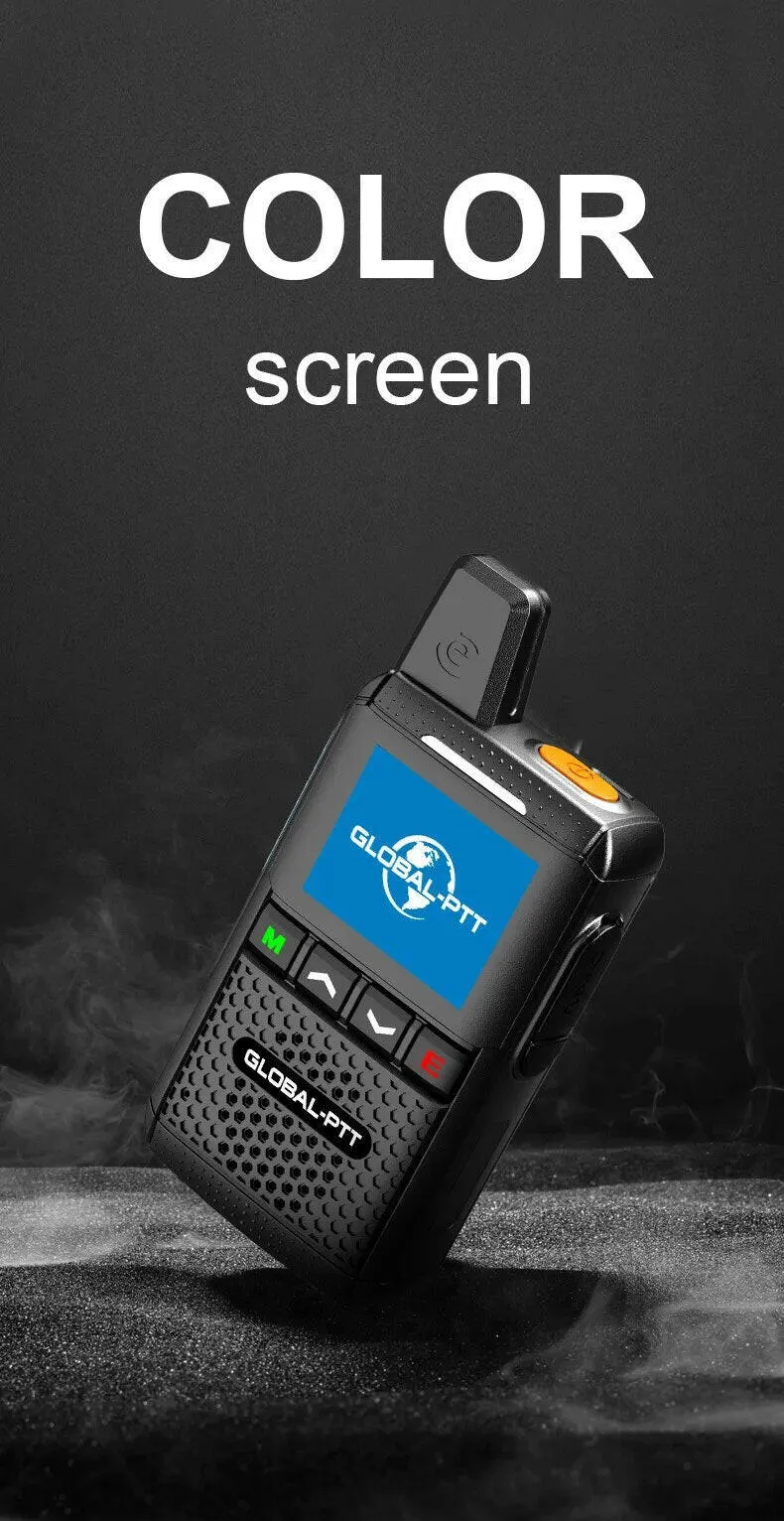 Global-ptt MX2 android walkietalkie zello 4G poc Wireless set mini two way radio long range communicator 4g 100 km GPS wifi