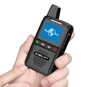 Global-ptt MX2 android walkietalkie zello 4G poc Wireless set mini two way radio long range communicator 4g 100 km GPS wifi