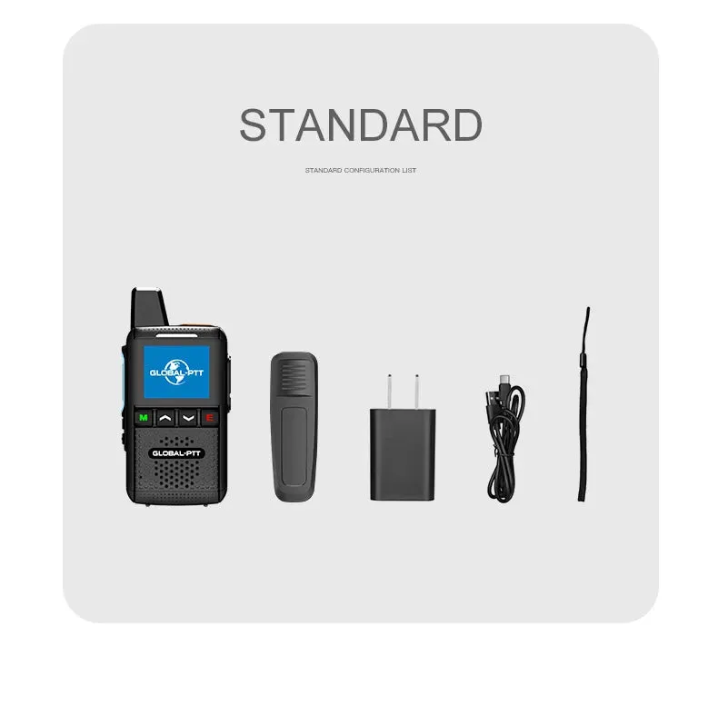 Global-ptt MX2 android walkietalkie zello 4G poc Wireless set mini two way radio long range communicator 4g 100 km GPS wifi