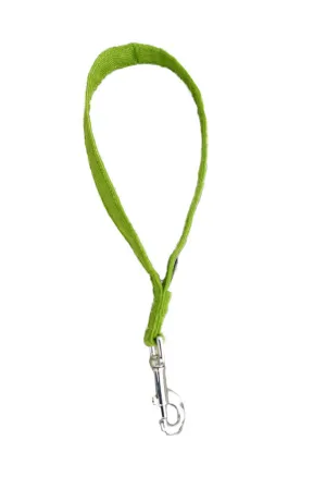 Hemp Dog Short Leash Avocado Corduroy 14" City Leash