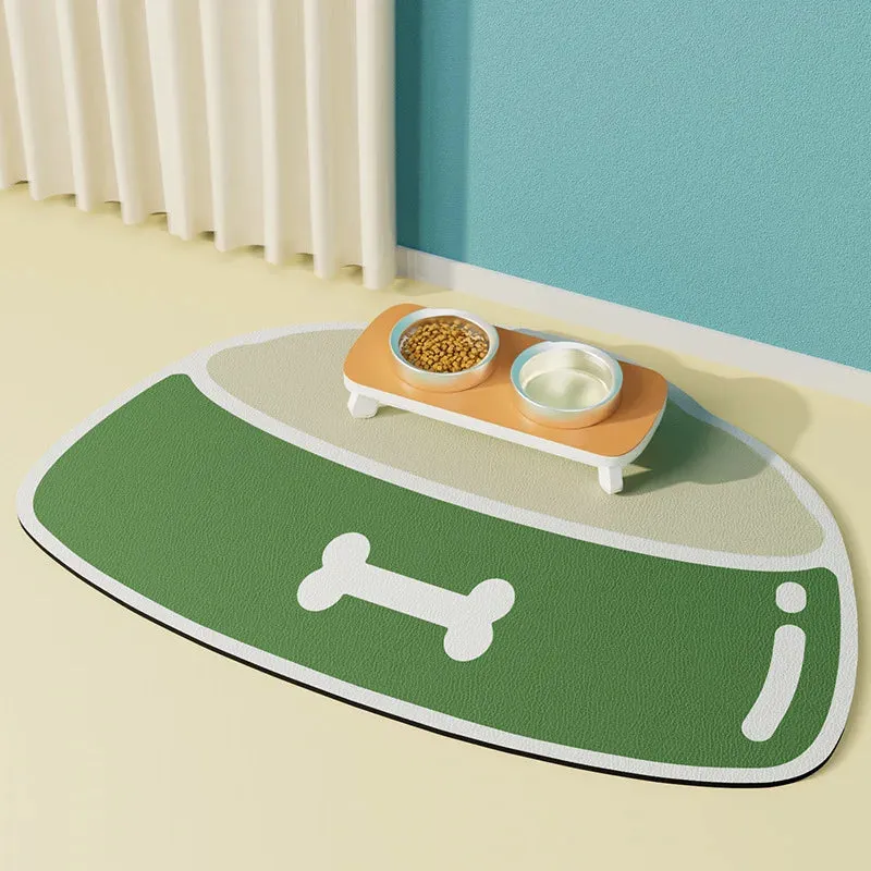 High Quality Pet Feeding Mat Absorbent Cat Mat for Dog Food and Water Bowls No Stains Quick Dry Cat Dog Water Dispenser Carpet