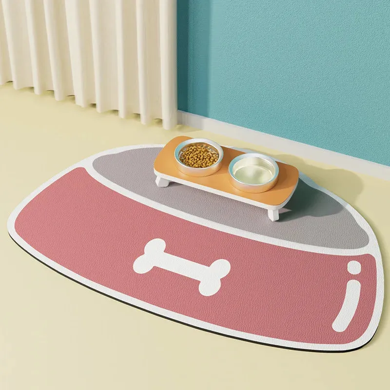 High Quality Pet Feeding Mat Absorbent Cat Mat for Dog Food and Water Bowls No Stains Quick Dry Cat Dog Water Dispenser Carpet