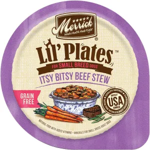 Merrick Lil' Plates Itsy Bitsy Beef Stew Grain Free Wet Dog Food - 3.5 oz.