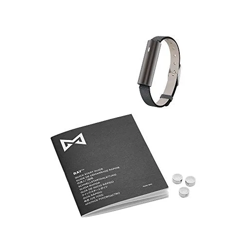 Misfit Ray - Fitness   Sleep Tracker with Black Leather Band (Carbon Black)
