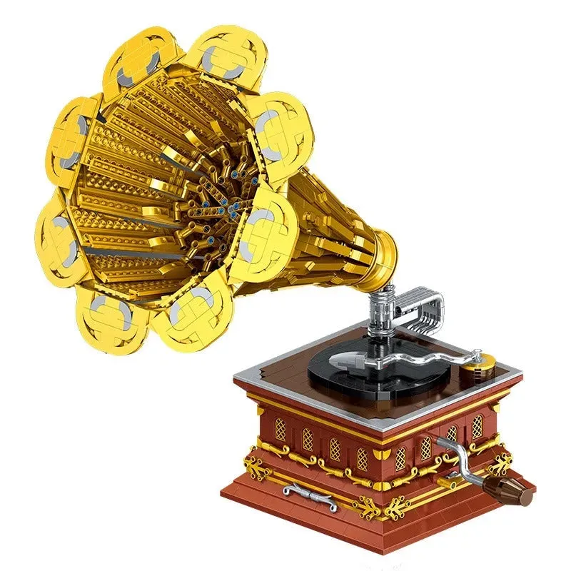 MOC Ideas RC APP Retro Phonograph Bricks Toys
