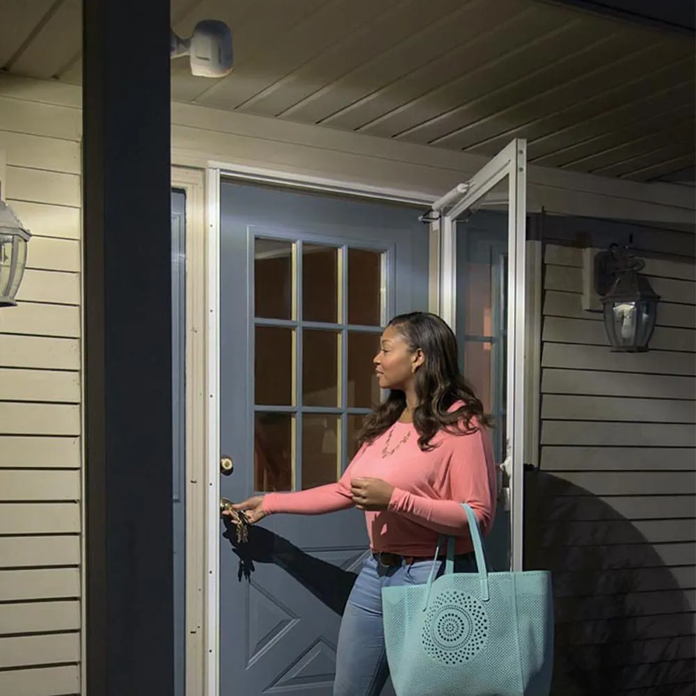 Mr. Beams MB360XT Wireless Battery-Operated Outdoor Motion-Sensor-Activated 200 Lumen LED Spotlight, Brown, 2-Pack