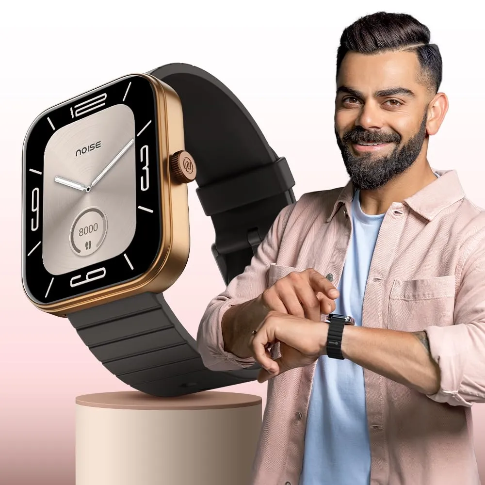 Noise Newly Launched ColorFit Pulse 3 with 1.96" Biggest Display Bluetooth Calling Smart Watch, Premium Build, Auto Sport Detection & 170  Watch Faces Smartwatch for Men & Women (Silver Grey)