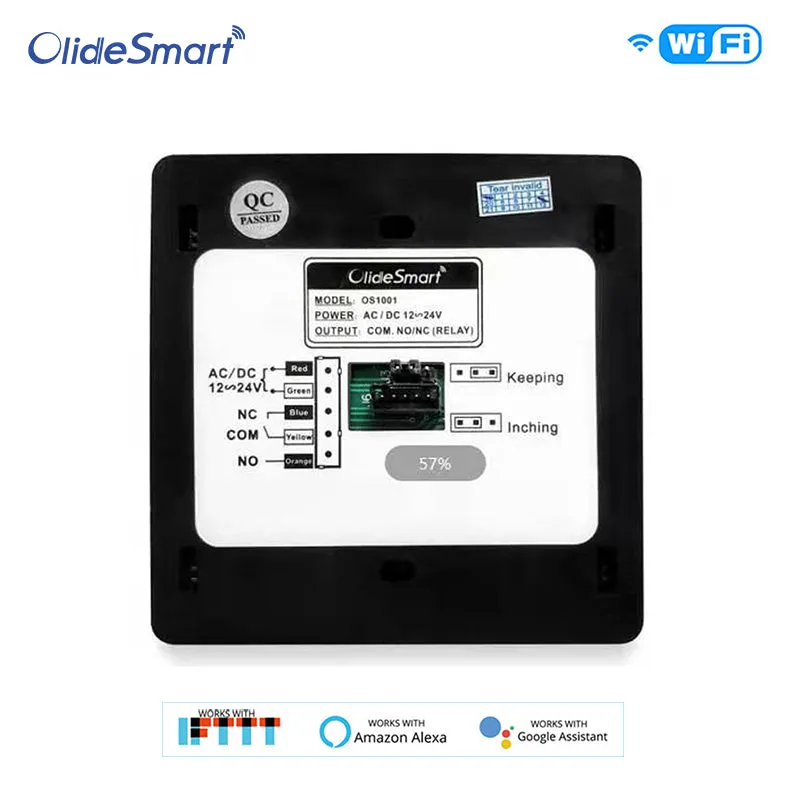OS1001 Automatic Door Wifi Switch Work With Alexa, Google Home
