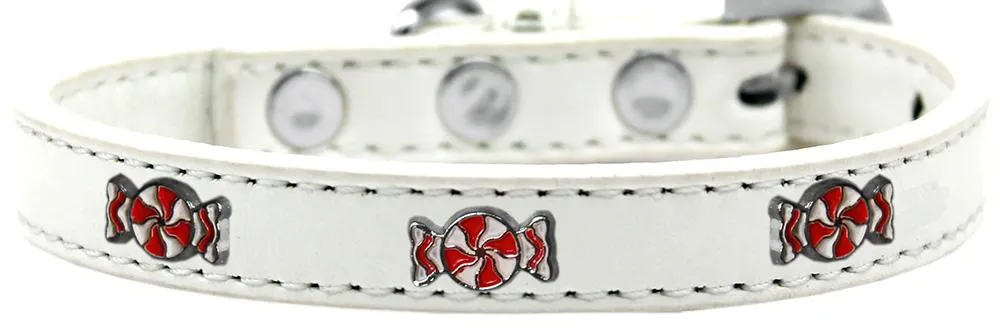Peppermint Widget Dog Collar White Size 10
