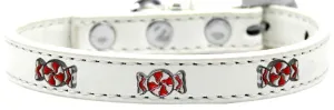 Peppermint Widget Dog Collar White Size 10