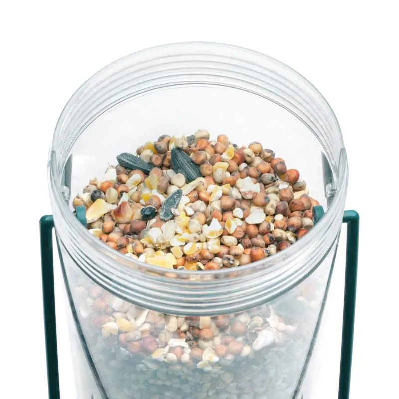 Perky-Pet Finch Plastic 2 in 1 Tube Bird Feeder 4 ports
