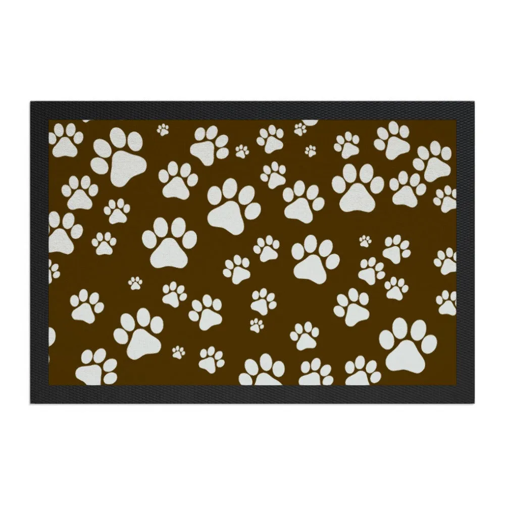 Pet Bowl Mats - Paws