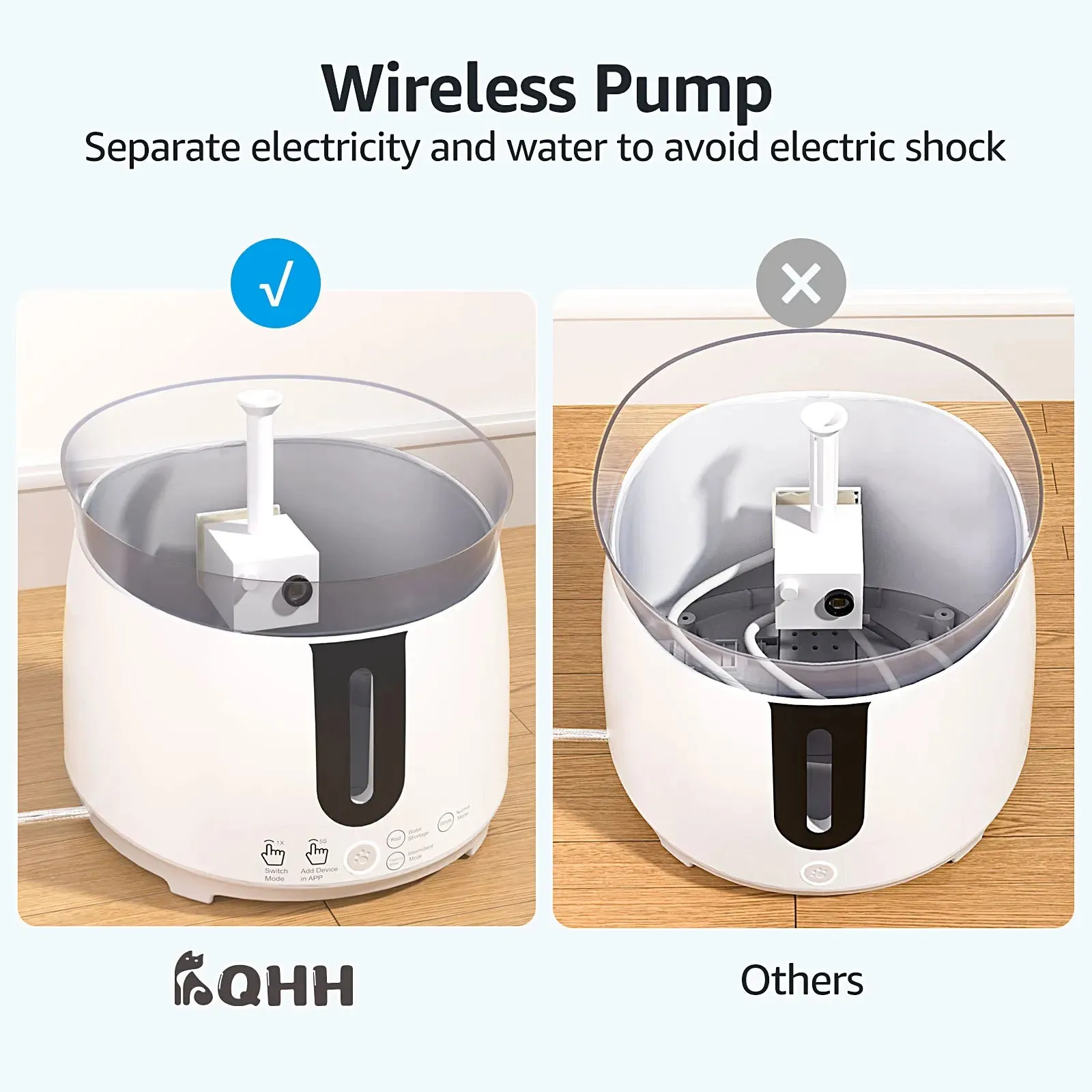 PetAffairs Wireless Pump Cat Water Fountain Smart Product