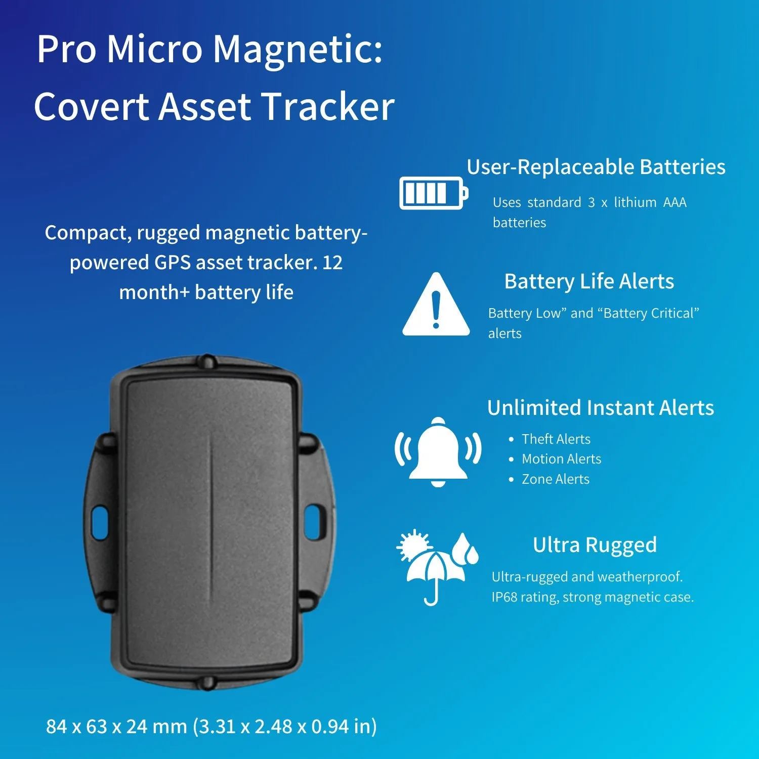 Pro Micro Magnetic: Covert Asset Tracker