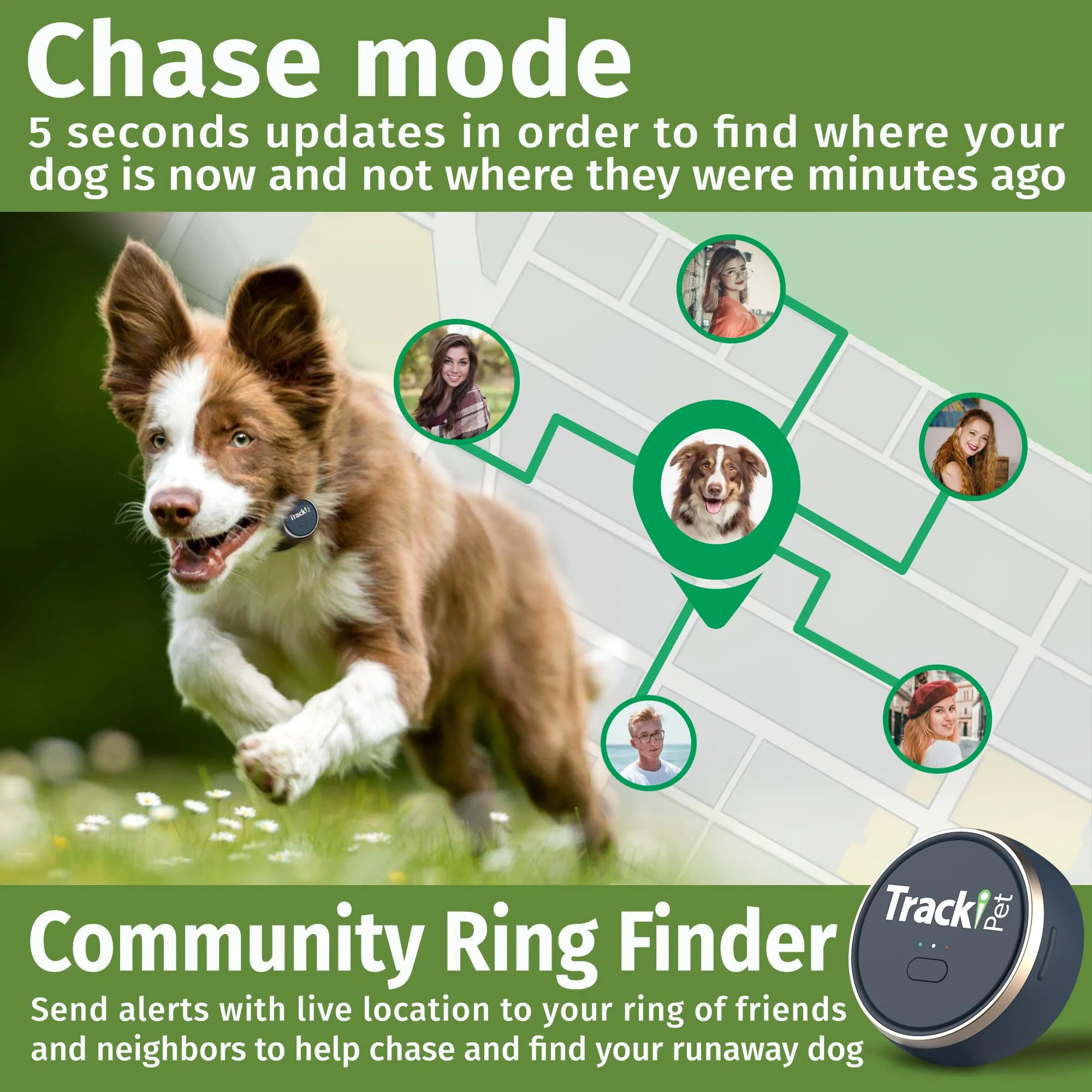 Trackipet 2024 4G Model Mini Pet GPS Tracker