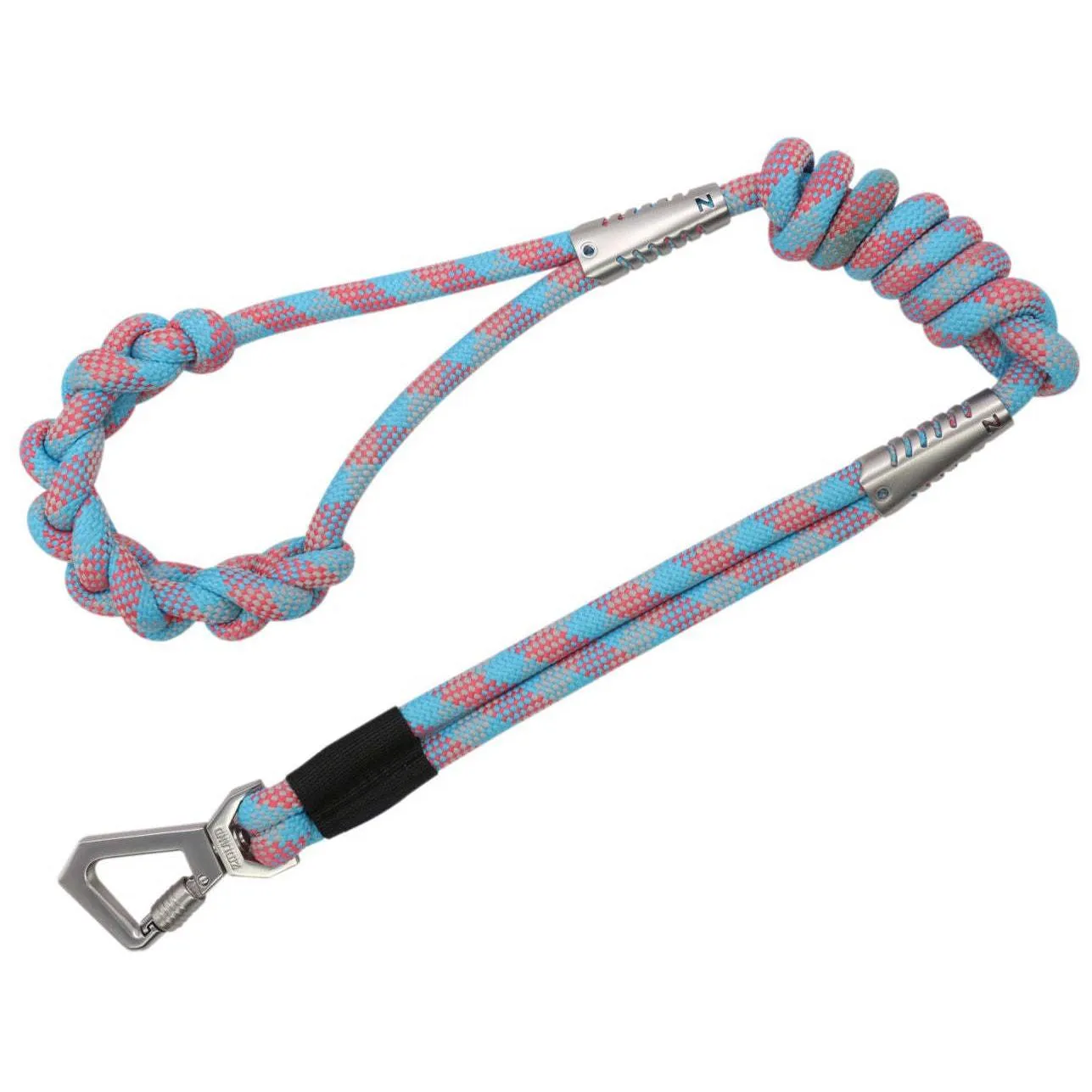 Training Dog Leash with Unique Knot-Gripped Handle Straps