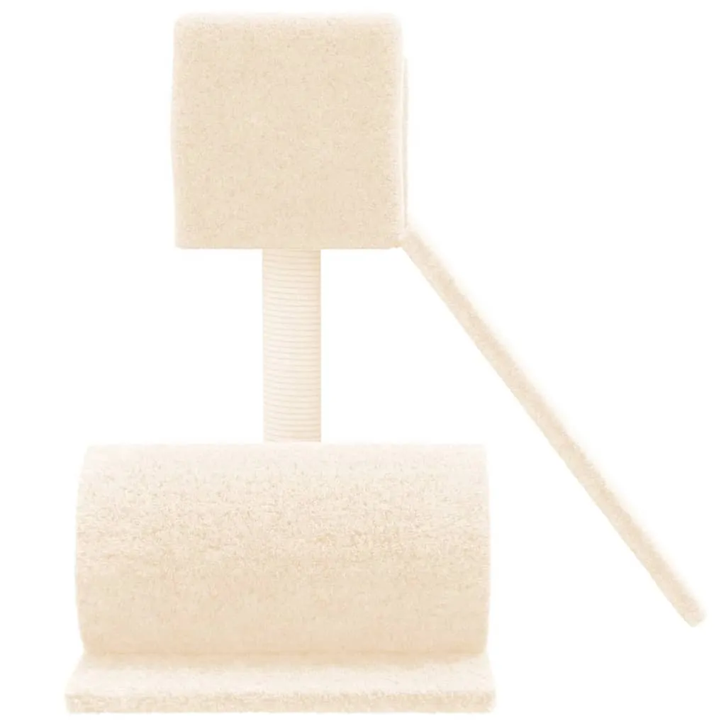 vidaXL Cat Tree with Sisal Scratching Post Cream 59 cm