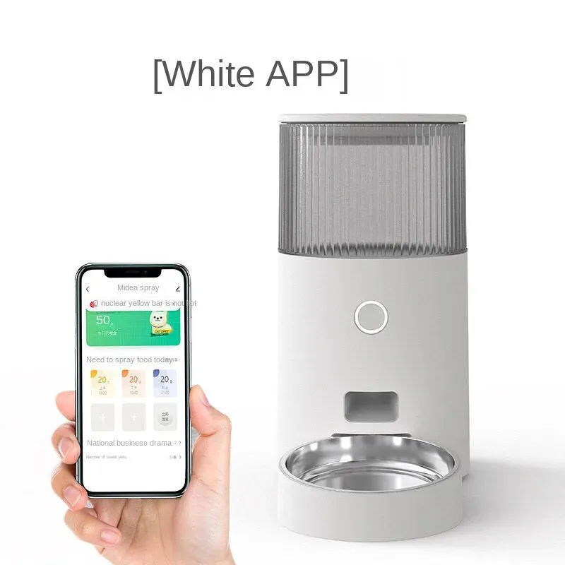 Wifi Pet Feeder & Waterer - Automatic Stainless Steel Dispenser