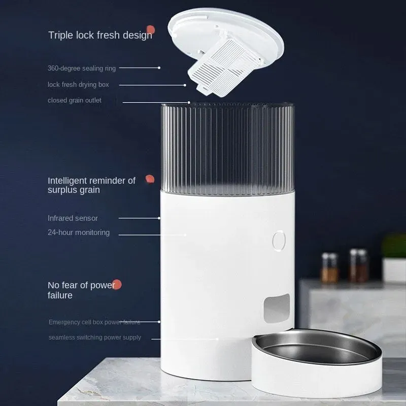 Wifi Pet Feeder & Waterer - Automatic Stainless Steel Dispenser