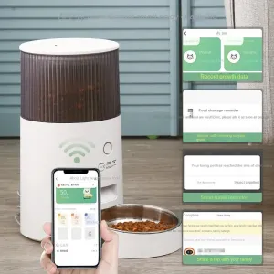 Wifi Pet Feeder & Waterer - Automatic Stainless Steel Dispenser