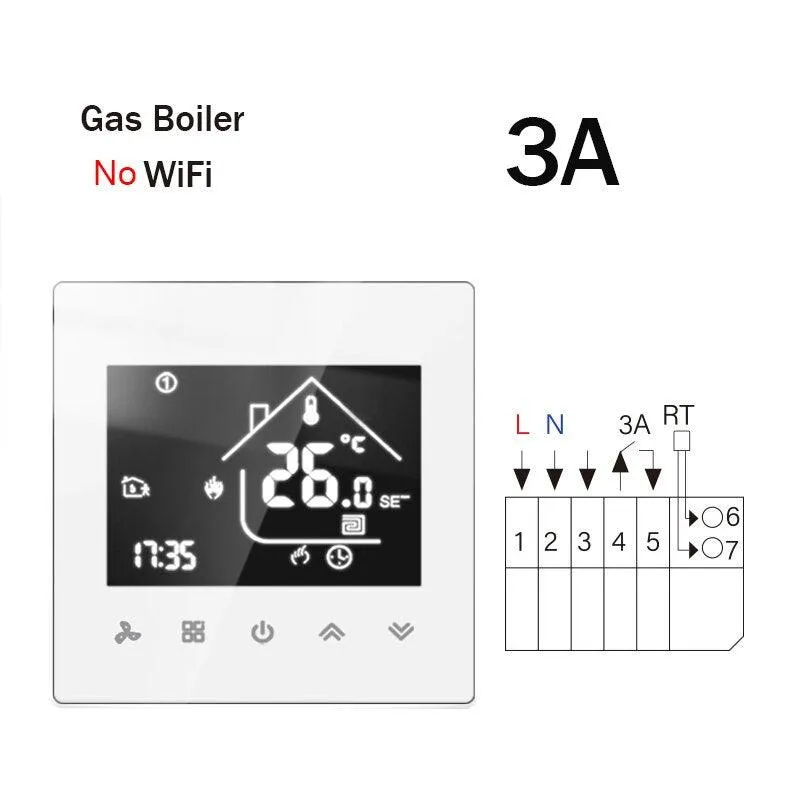 WiFi Smart Thermostat Temperature Controller Electric Floor Heating TRV Water Gas Boiler Remote Control ByTuya Alexa Google Home
