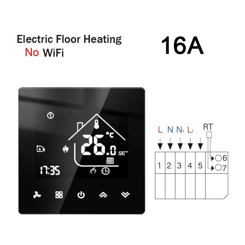 WiFi Smart Thermostat Temperature Controller Electric Floor Heating TRV Water Gas Boiler Remote Control ByTuya Alexa Google Home