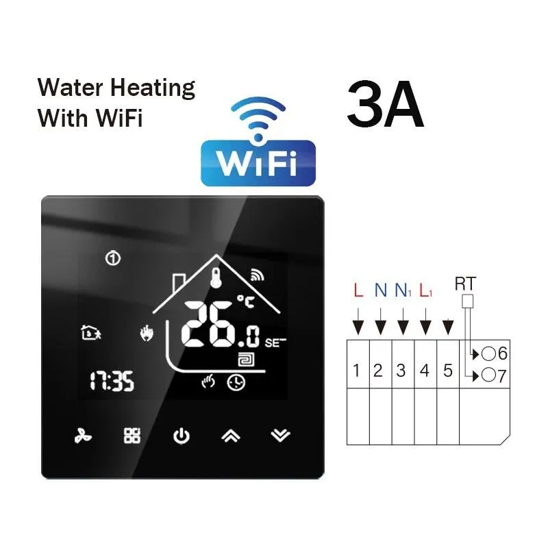 WiFi Smart Thermostat Temperature Controller Electric Floor Heating TRV Water Gas Boiler Remote Control ByTuya Alexa Google Home