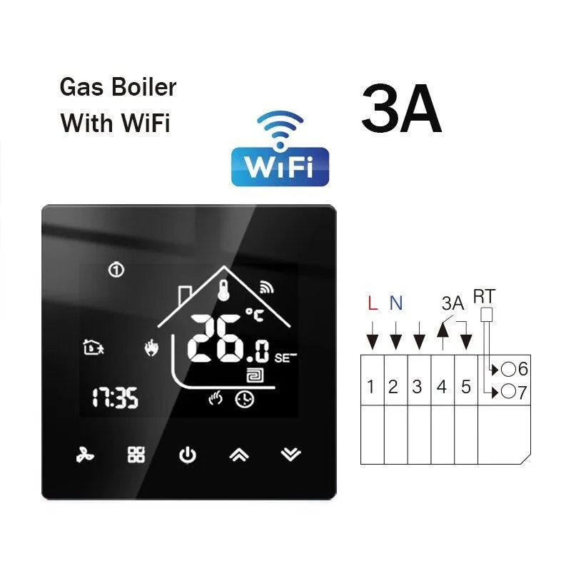 WiFi Smart Thermostat Temperature Controller Electric Floor Heating TRV Water Gas Boiler Remote Control ByTuya Alexa Google Home